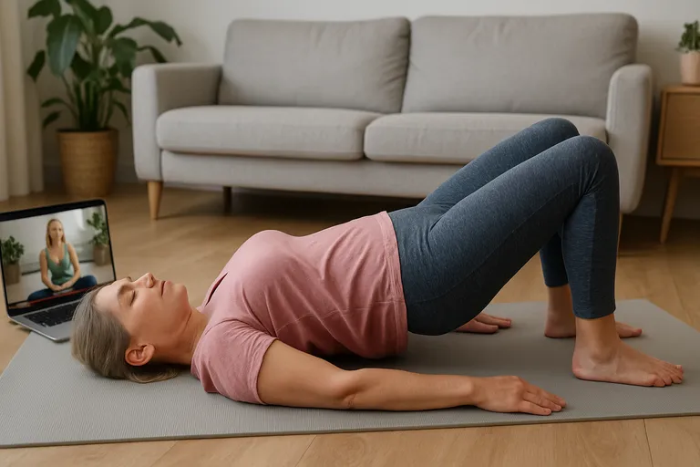 Versterk je bekkenbodem bij verzakking met veilige Youtube-oefeningen voor thuis